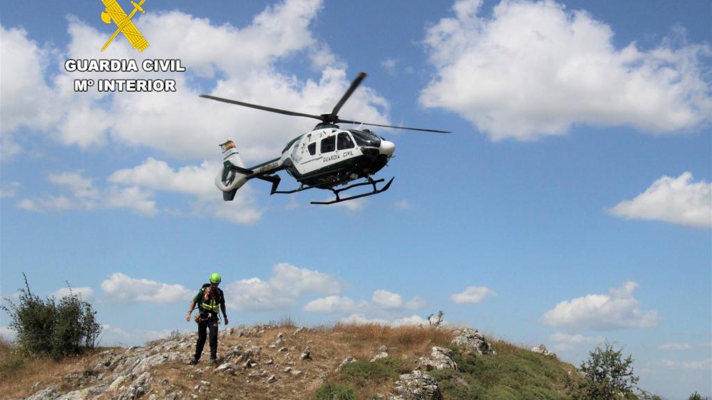 GREIM y UAL Guardia Civil durante el rescate