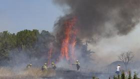 Un incendio en la localidad zamorana de Entrala