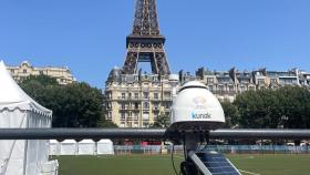 Dispositivo de la startup Kunak instalado en París para el control de la calidad del aire.