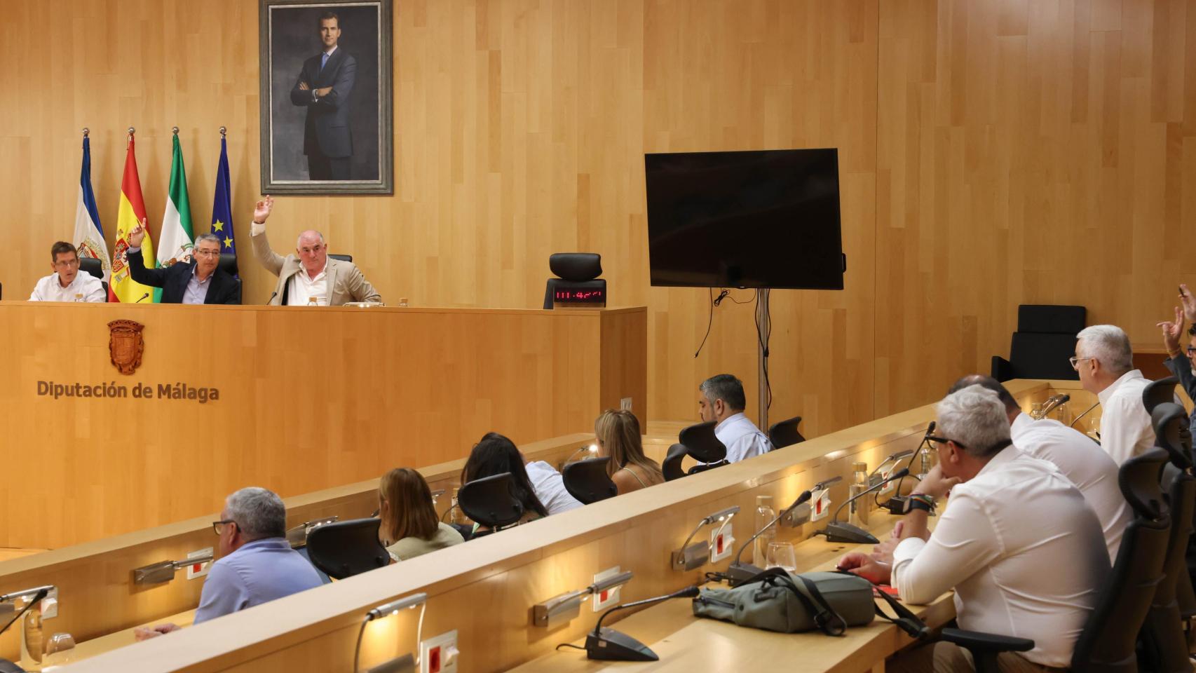 Imagen del Pleno de la Diputación provincial de Málaga celebrado este jueves.