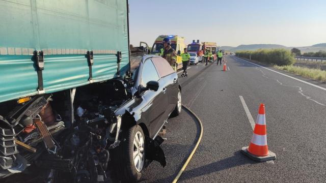 Accidente en la A-62, entre Zamora y Salamanca