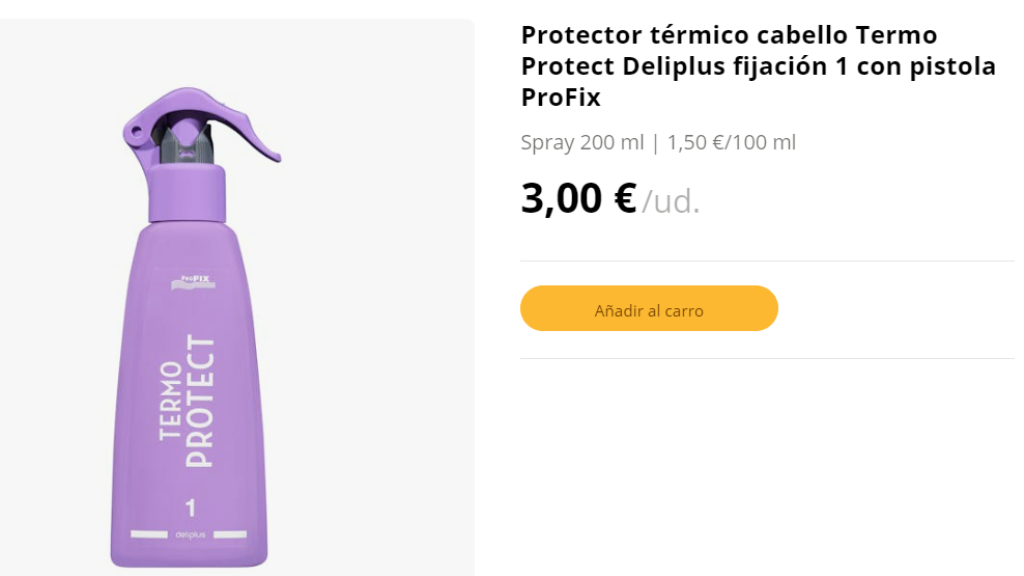 Protector térmico cabello Termo Protect Deliplus.