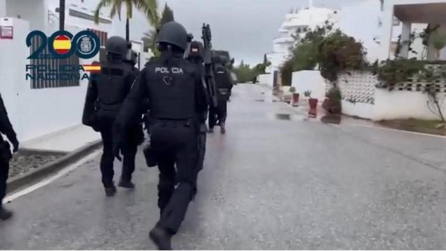 Una imagen de policías nacionales trabajando.