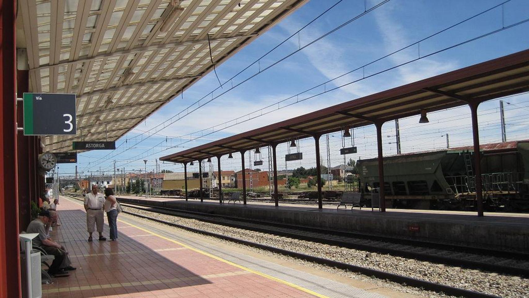 Imagen de la estación de tren de Astorga