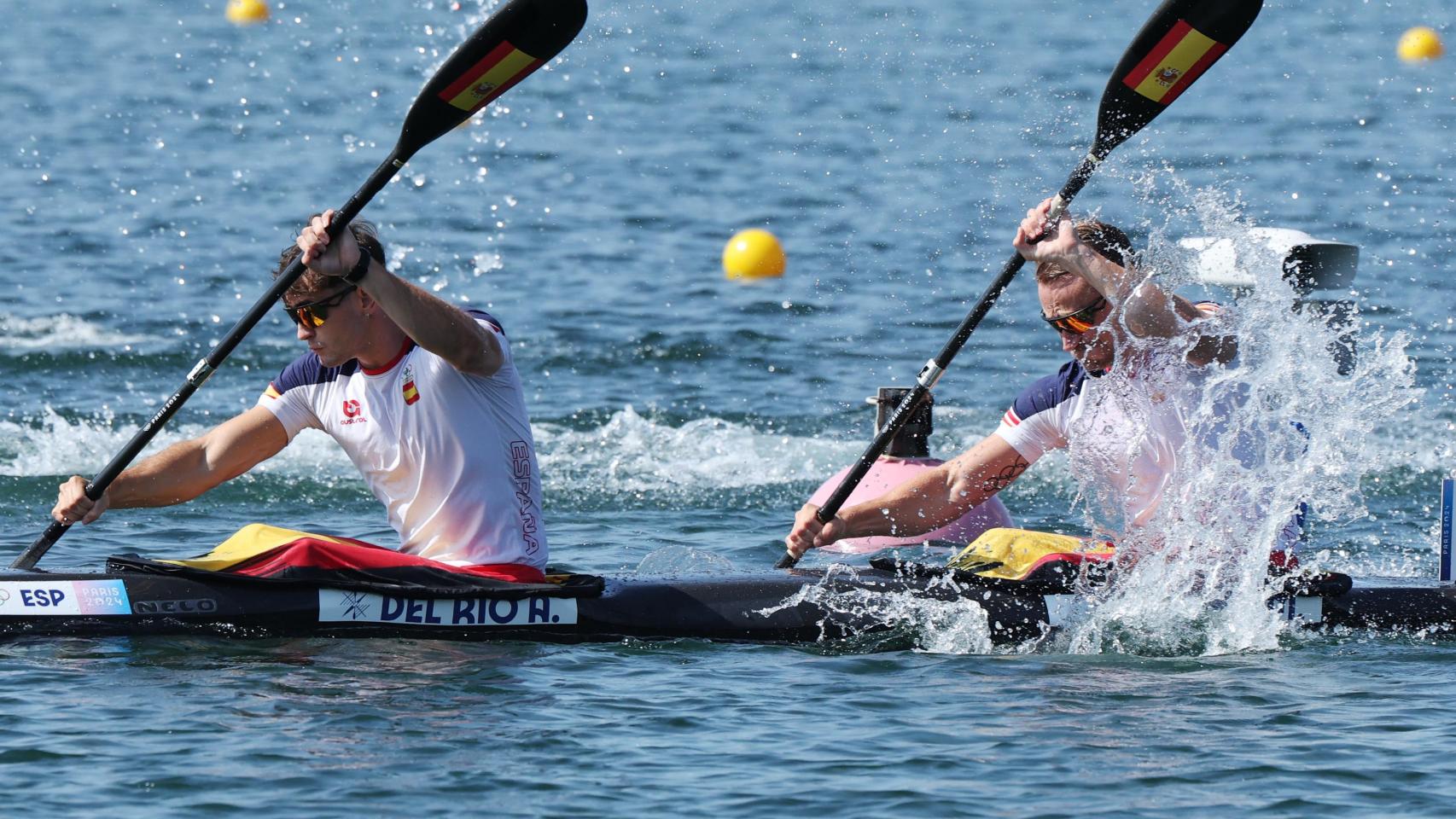 Marcus Cooper y Adrián del Río, en acción en estos Juegos de París 2024.