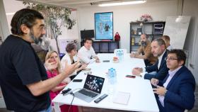 Reunión entre miembros del gobierno de Navarra y del Ministerio de Cultura.