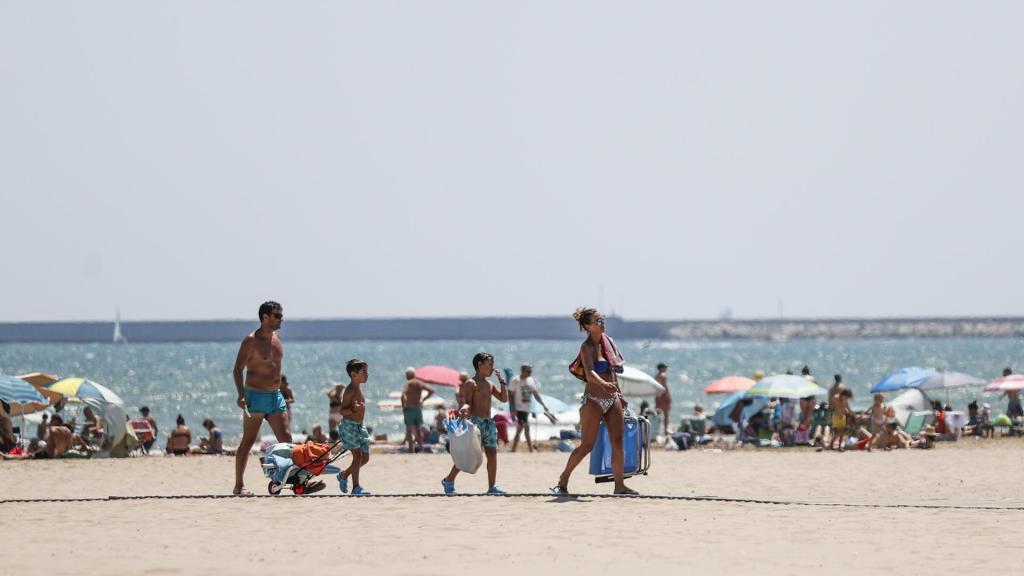 Una de las playas de Valencia