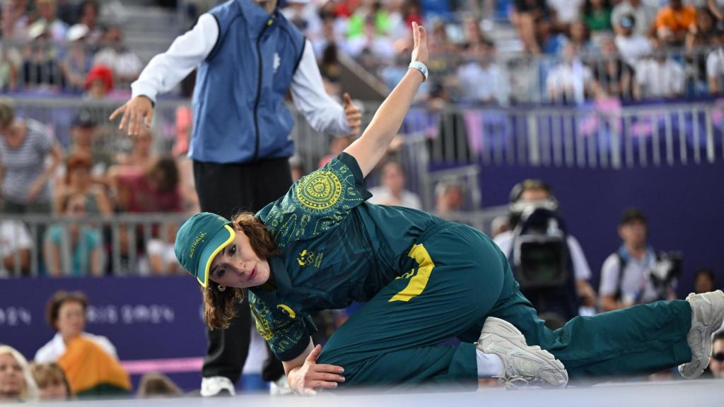 Rachel “Raygun” Gunn durante su competición en los JJOO de París 2024