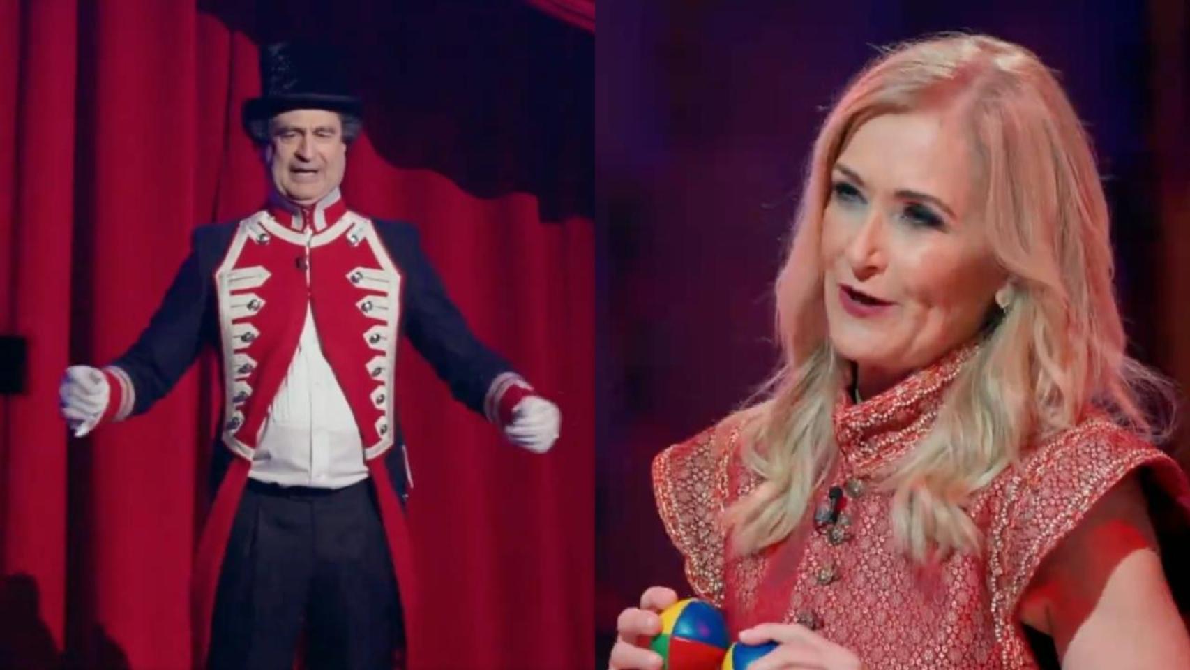 Pepe Rodríguez y Cristina Cifuentes en la promo de 'MasterChef Celebrity 9'.