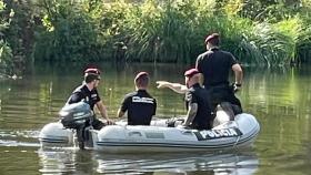 La Policía Nacional buscando a un joven desaparecido en el río Duero en Soria