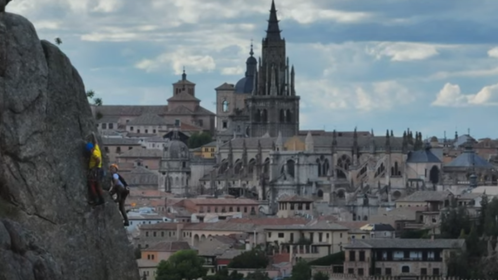 Imagen de archivo de unos escaladores en el Cerro del Bu de Toledo.