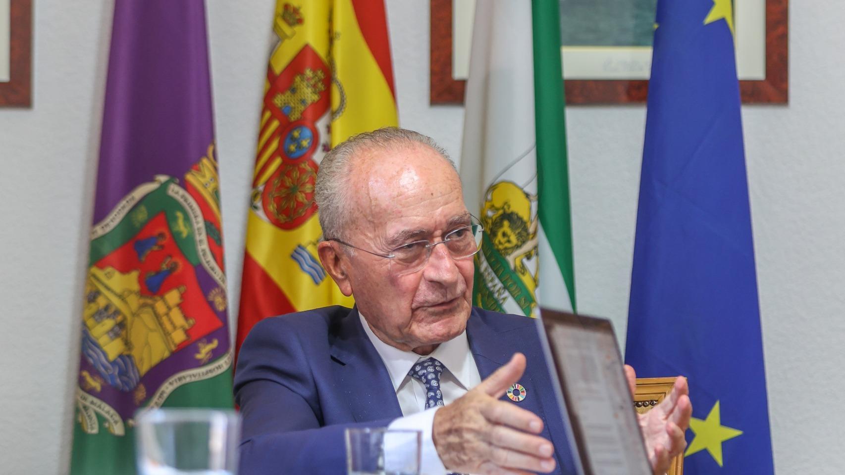 Paco de la Torre, alcalde de Málaga, durante la entrevista concedida a EL ESPAÑOL.