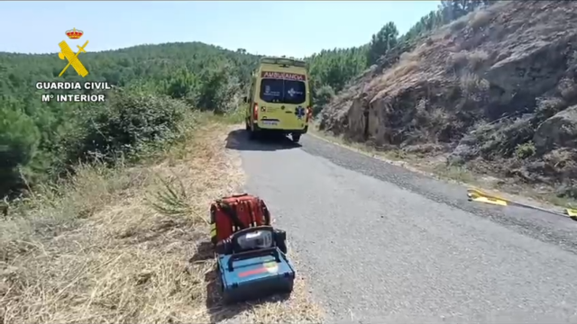 El rescate de un padre y su hija tras sufrir un accidente con un quad