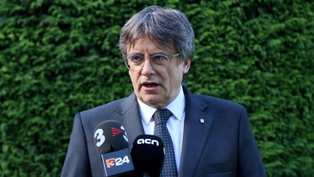 Carles Puigdemont, de regreso a Waterloo (Bélgica), tras su fugaz aparición del jueves en Barcelona.