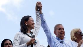 María Corina Machado y Edmundo González Urrutia, líderes de la oposición venezolana.