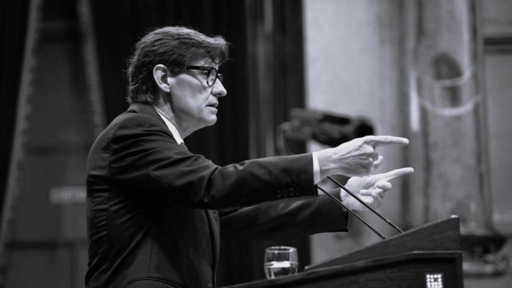 El presidente de la Generalitat, Salvador Illa, en el Parlament de Cataluña, en una imagen de archivo.