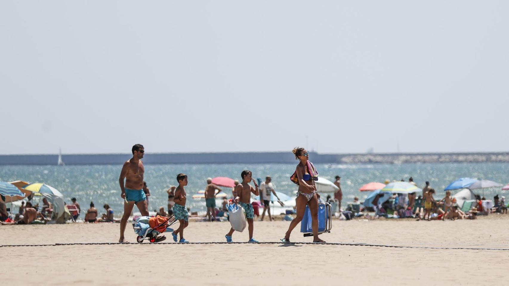 Una playa de Valencia