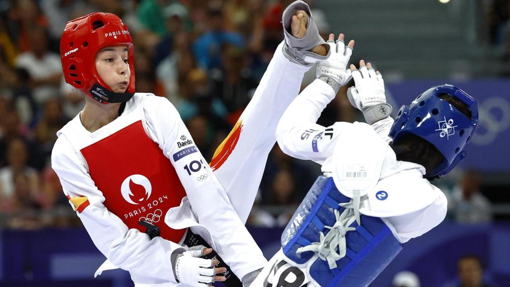 Adriana Cerezo, durante su competición en París 2024