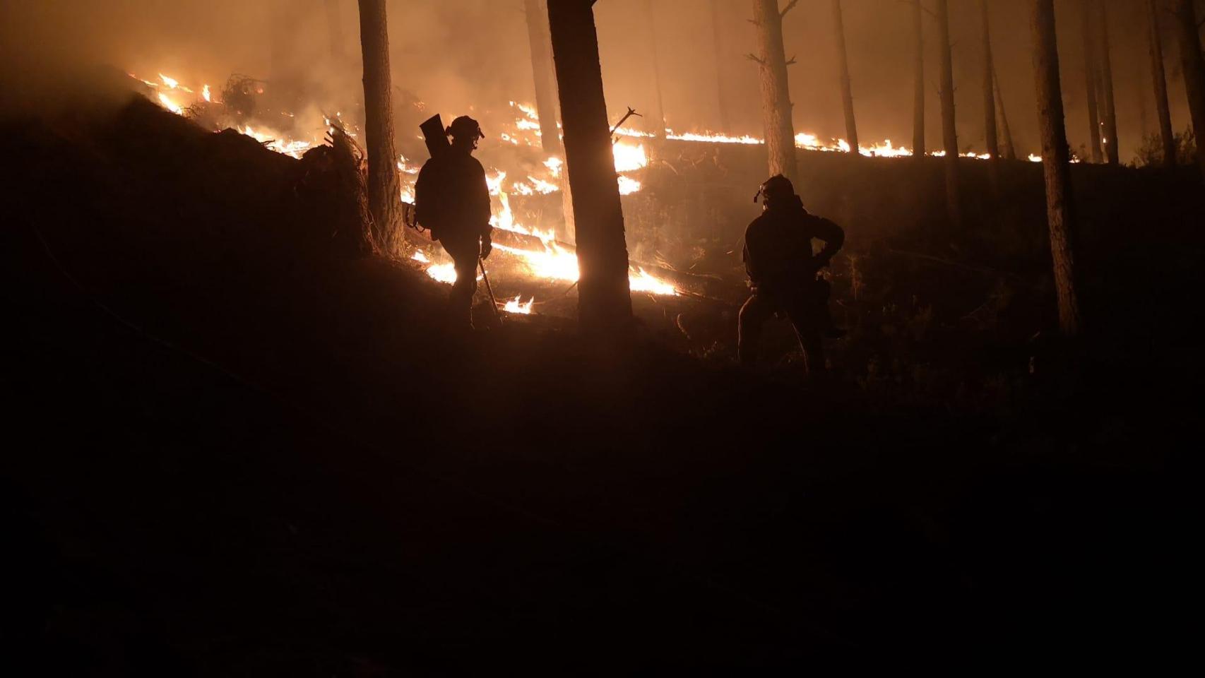 Incendio entre Angueira y Alcañices