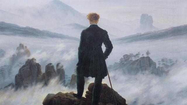 'El caminante sobre el mar de nubes', de Caspar David Friedrich.