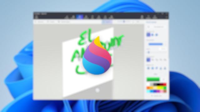 Icono de Paint 3D sobre la app de Windows 11