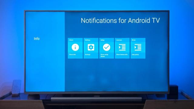 Aplicación Notifications for Android TV