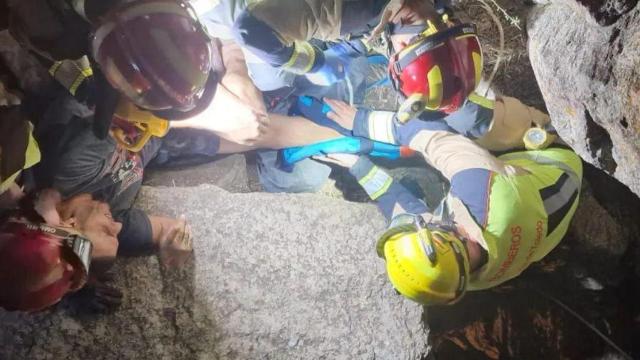 Un momento del rescate. Foto: Bomberos de Toledo