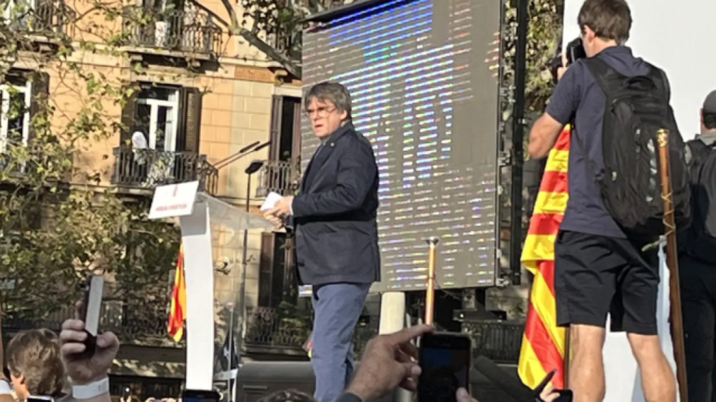 Carles Puigdemont el pasado jueves en Barcelona.