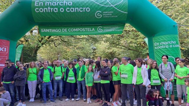 Anterior edición de la Andaina Solidaria contra el Cáncer en Santiago.