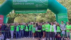 Anterior edición de la Andaina Solidaria contra el Cáncer en Santiago.