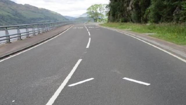 Señalización en la carretera.