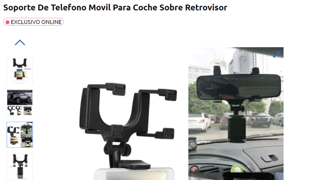 Soporte de teléfono móvil.