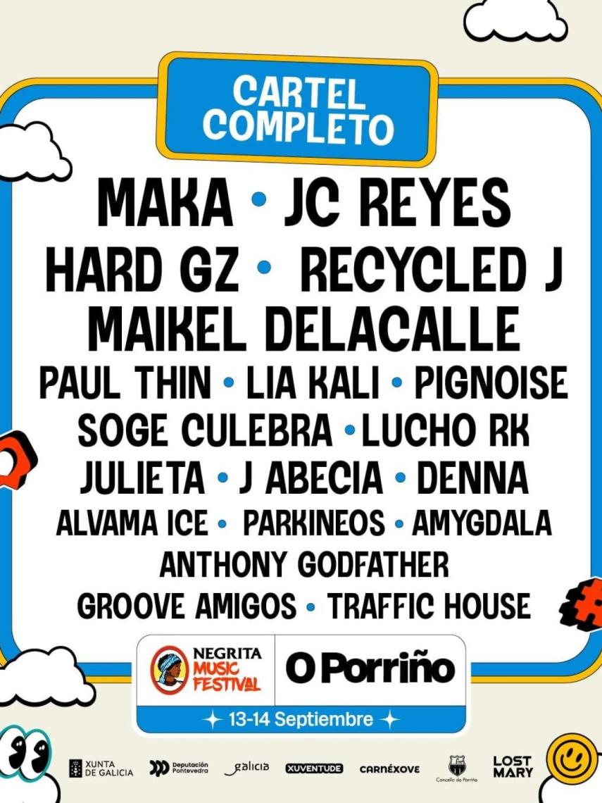 Cartel del Negrita Music Festival 2024.