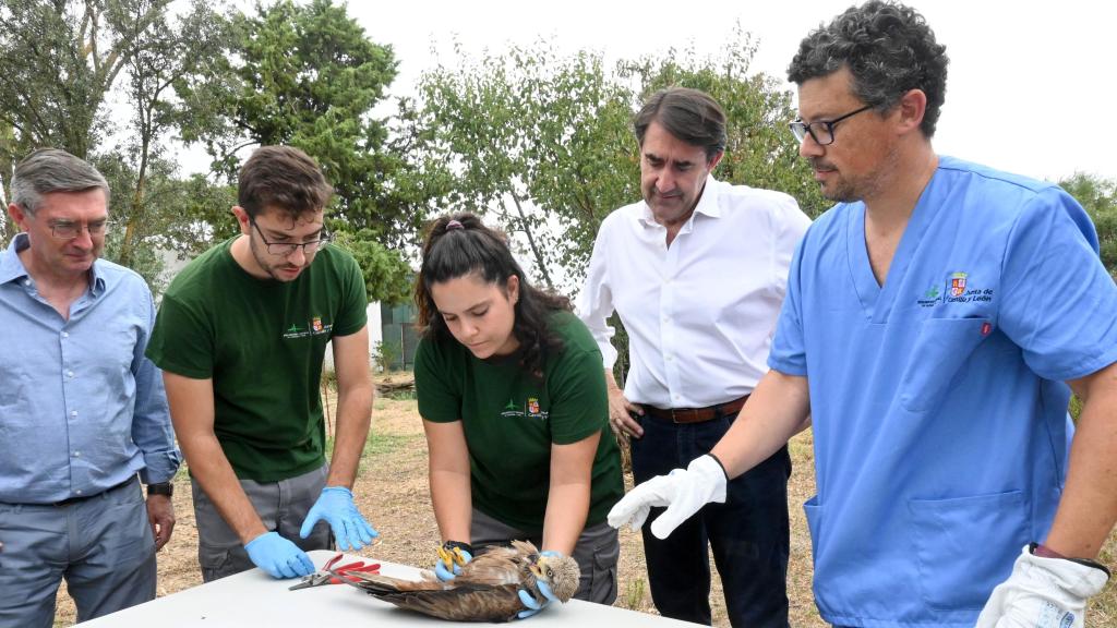 Visita de Suárez-Quiñones al Centro de Recuperación de Animales Silvestres de Valladolid