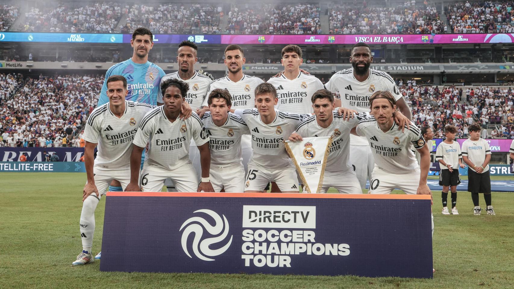 Alineación del Real Madrid en El Clásico contra el FC Barcelona en pretemporada