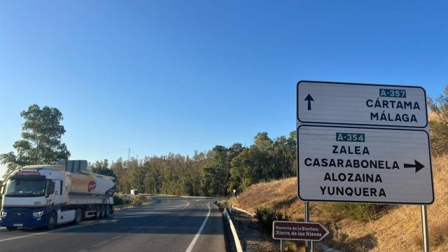 Imagen de la carretera del Guadalhorce que va a ser objeto de desdoblamiento.