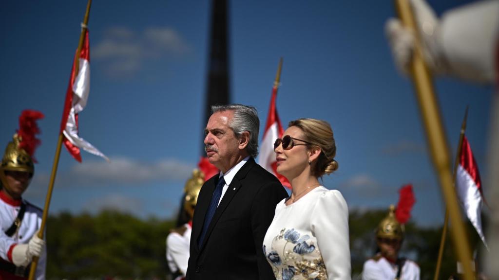 Alberto Fernández y su exmujer Fabiola Yáñez en una imagen de archivo.