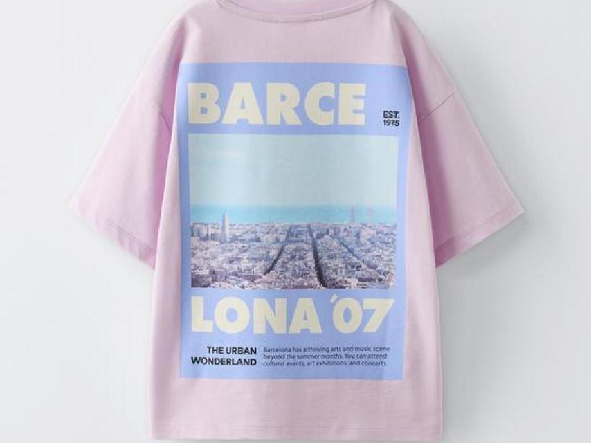 Camiseta de Barcelona de Zara.