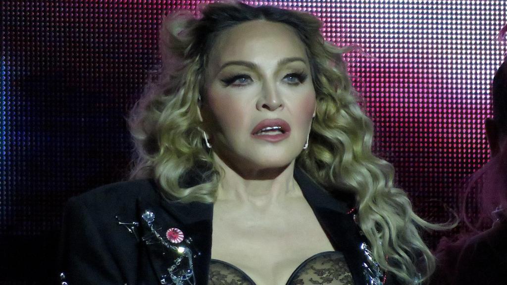 Madonna durante uno de sus conciertos en Nueva York.