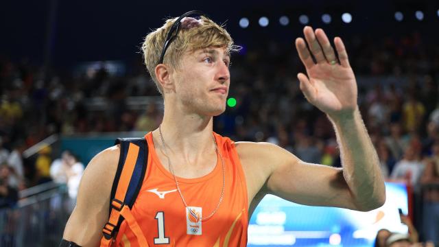 Steven van de Velde, durante los Juegos Olímpicos de París 2024