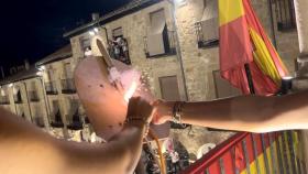 Chupinazo inaugural de las fiestas en Sigüenza.