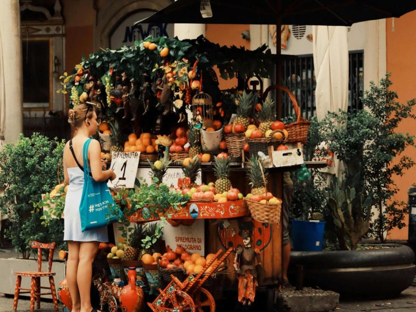 Mercado en Catania, Sicilia