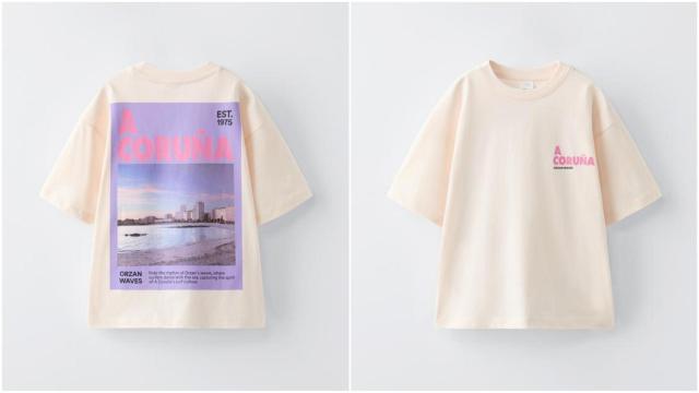 La nueva camiseta de Zara para niños que homenajea a esta playa de A Coruña.