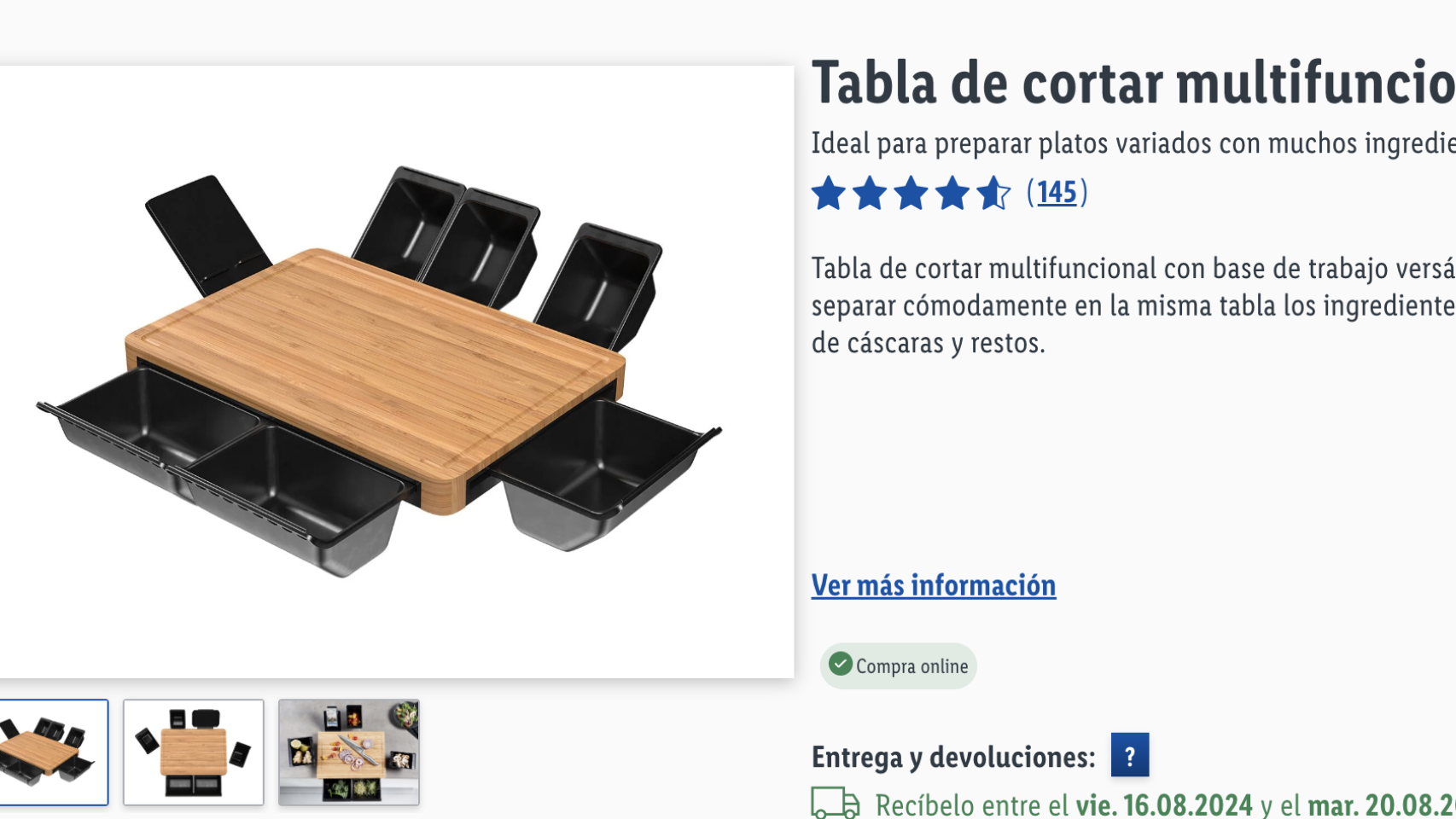 Comida de madera para fashion cortar lidl