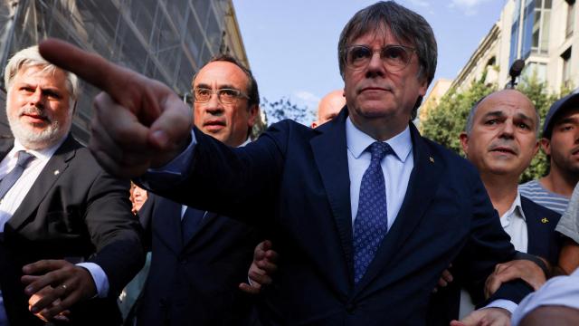 Carles Puigdemont, el pasado 8 de agosto en Barcelona antes de volverse a fugar por segunda vez.