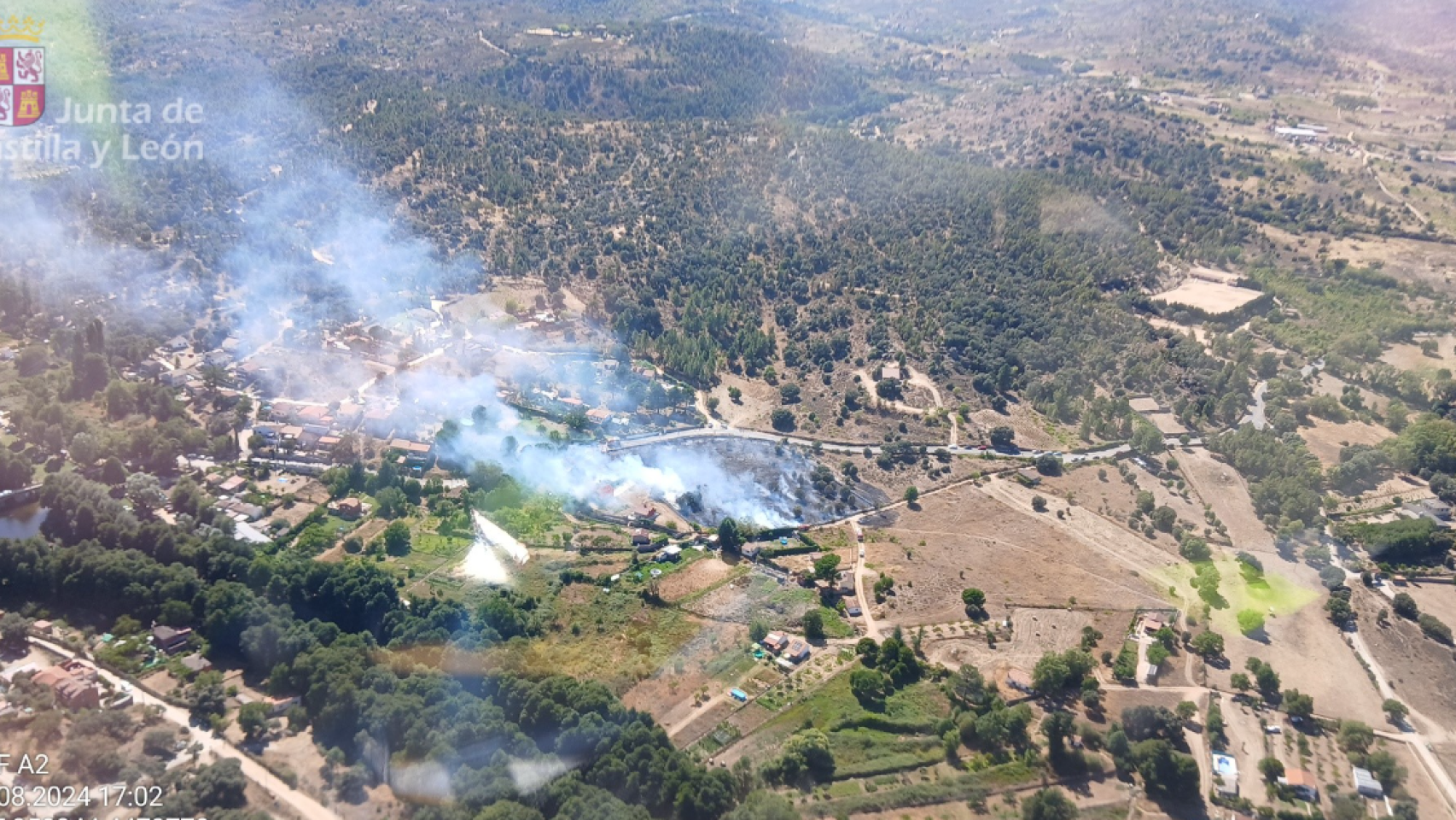 El incendio en Burgohondo