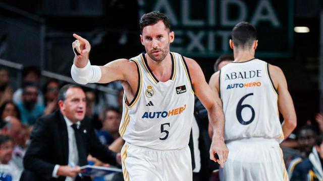 Rudy Fernández, durante un partido con el Real Madrid.