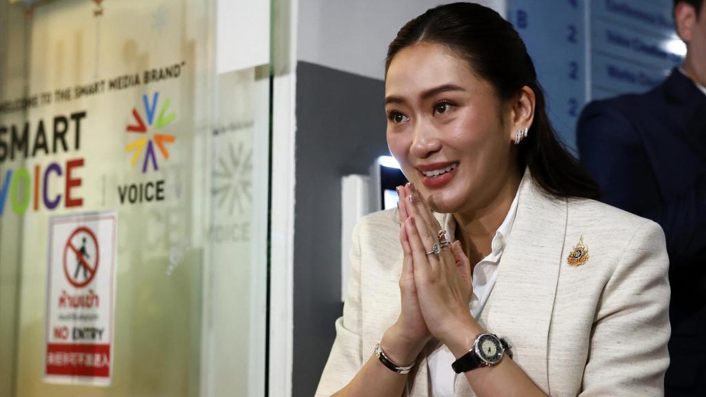 Paethongtarn Shinawatra, hija del exmandatario e influyente político Thaksin, nueva primera ministra de Tailandia.