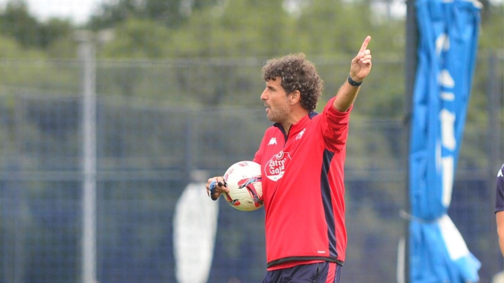 Imanol Idiakez durante un entrenamiento