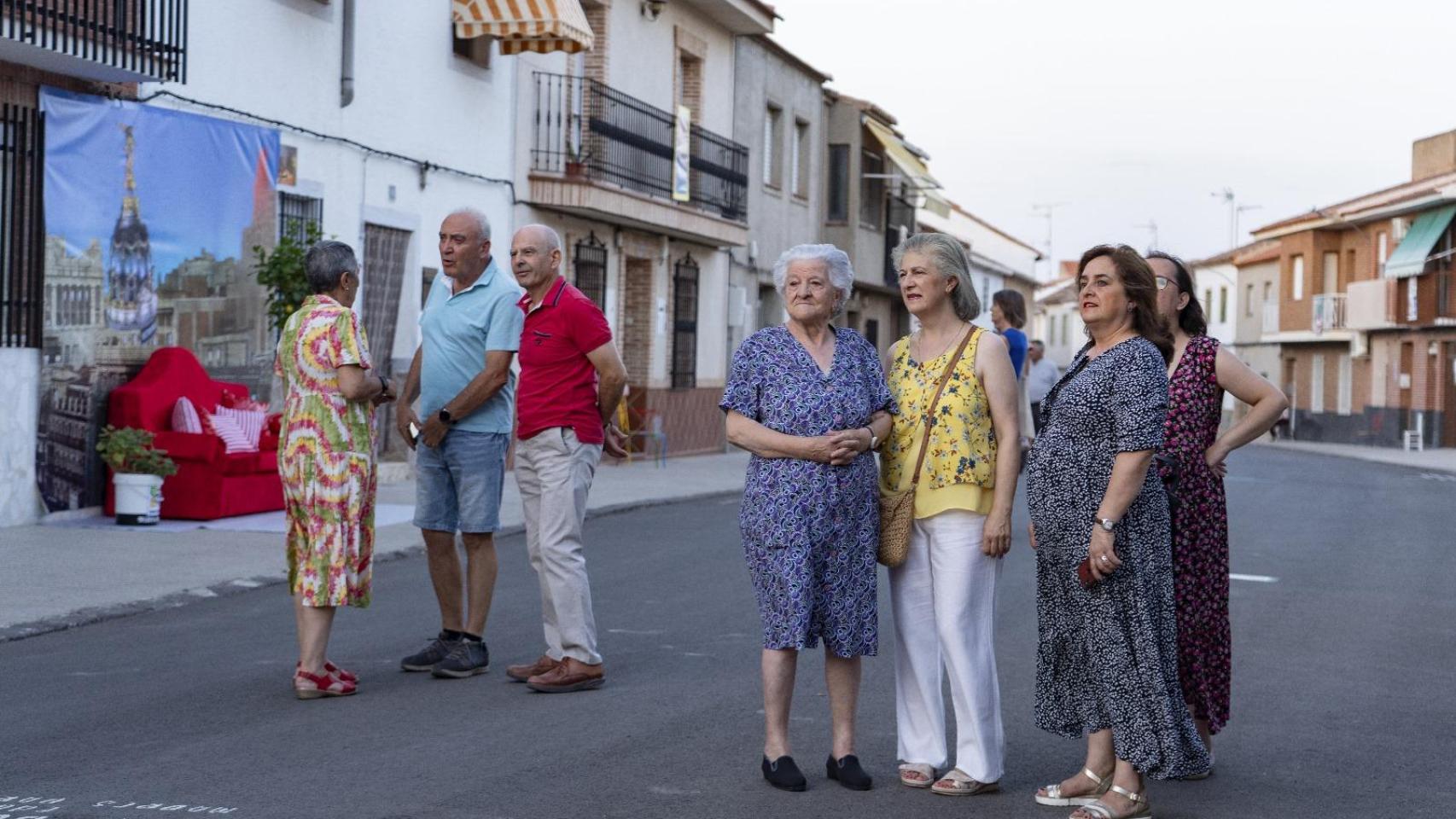 Exposición al aire libre sobre Pedro Almodóvar.